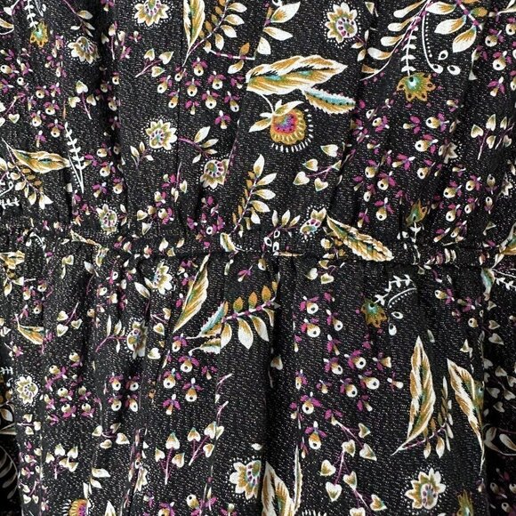 Lane Bryant Peasant Tunic Top Black Paisley Floral Size 22 - Picture 11 of 11